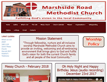 Tablet Screenshot of marshside-methodist-southport.org.uk